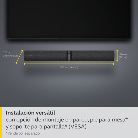Barra de video jabra panacast 50 4k negro