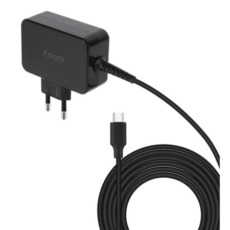 Cargador de pared tooq tqlc - usbcgan45pd 45w gan usb tipo c negro