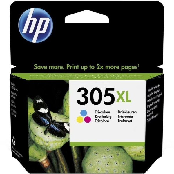 Cartucho de Tinta Original HP nº305 XL Alta Capacidad/ Tricolor