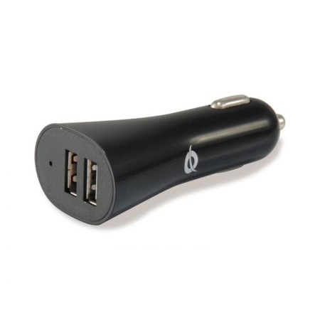 Cargador de coche conceptronic cusbcar4a 2x usb tipo a