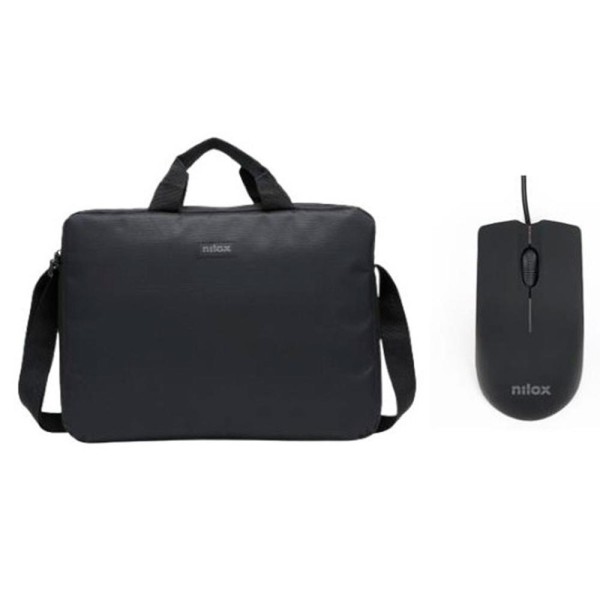 Maletin nilox para portatil 15.6 pulgadas negro  raton usb