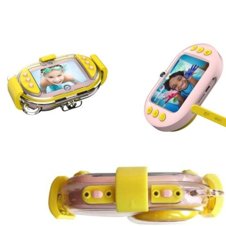 Cámara Digital Deportiva AgfaPhoto Realikids CAM Waterproof/ 16MP/ Rosa/ Incluye Tarjeta Micro SD 8GB