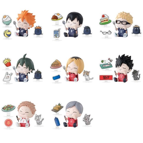 Figura banpresto haikyu!! happy figure collection box 6cm