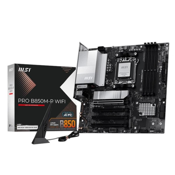 Placa base msi pro b850m - p wifi am5 matx -  4x ddr5