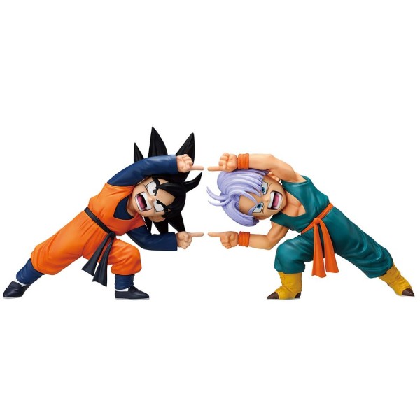 Figura ichibansho dragon ball z son goten & trunks (battle of the super saiyan) 9cm