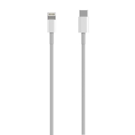 Cable USB 2.0 Tipo-C Lightning Aisens A102-0543/ USB Tipo-C Macho - Lightning Macho/ Hasta 2.5W/ 60Mbps/ 50cm/ Blanco