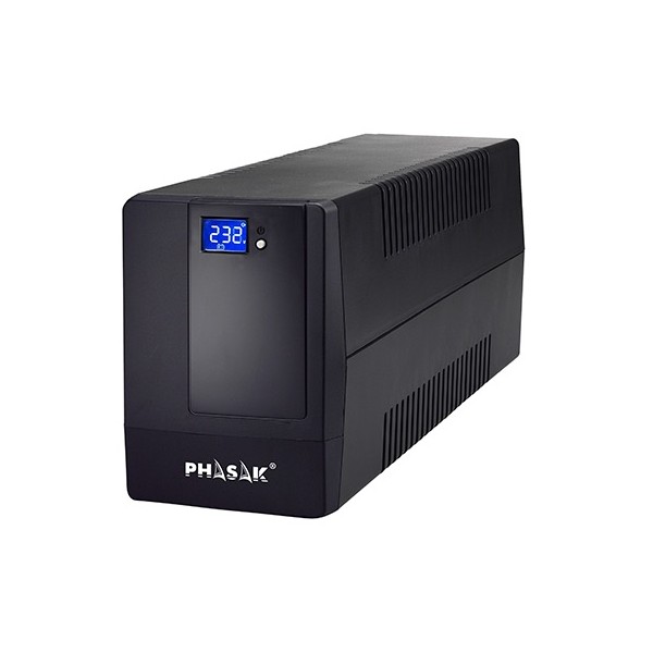 Sai ups phasak 1000va display lcd avr 4xschuko ph 9410 1kva