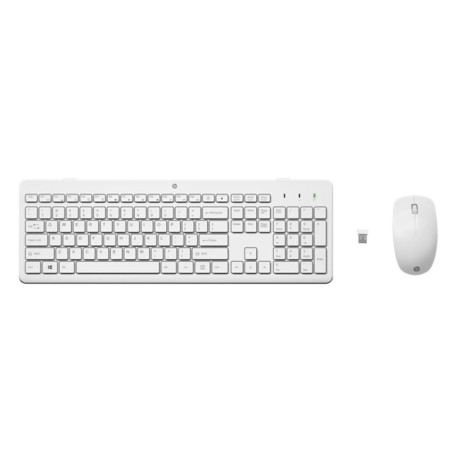 Teclado  raton hp 230 wireless inalambrico -  blanco