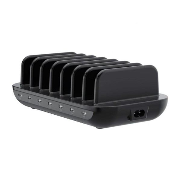Estacion de carga usb conceptronic 160w ozul07b 7xusb - c pd