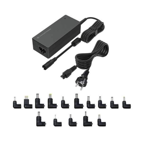 Cargador universal de portatil conceptronic ozul08b15 90w automatico 15v a 20v 15tips 6.0a