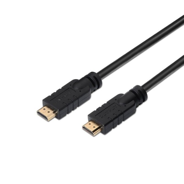 Cable HDMI 2.0 4K Aisens A120-0374/ HDMI Macho - HDMI Macho/ Hasta 10W/ 2250Mbps/ 20m/ Negro