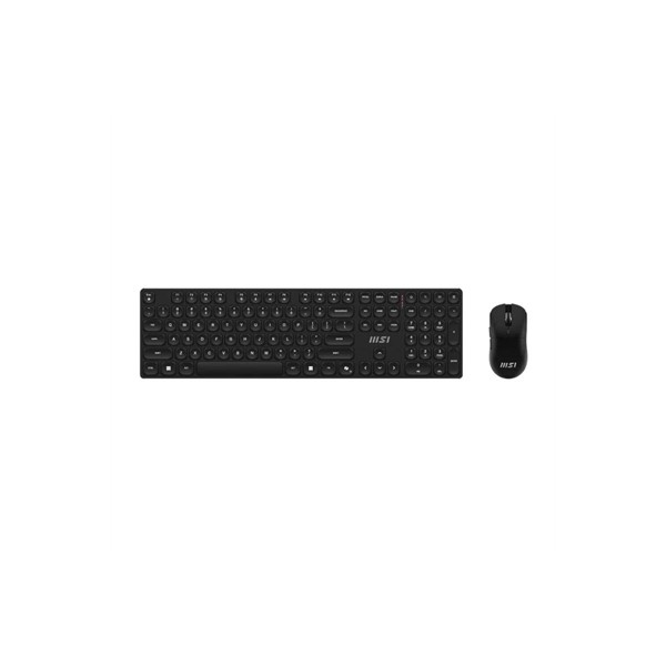 Teclado  raton msi forge k210w combo inalambrico negro