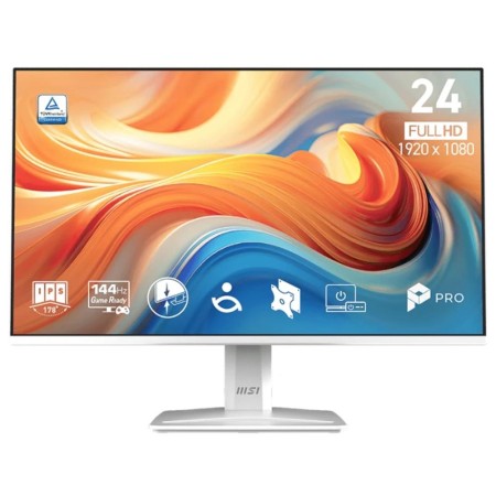Monitor led 24 pulgadas msi pro mp243w e14 ips -  fhd -  dp -  hdmi -  144hz -  1ms -  vesa 100x100