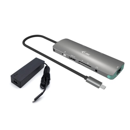 Docking station i - tec usb tipo c 9 en 1  cargador 100w