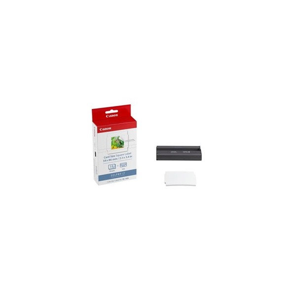 Papel foto canon selphy kc - 18is 54x54  tinta 18 adhesivos cuadrados series cp
