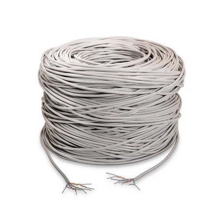 Bobina de Cable RJ45 UTP Aisens A133-0208 Cat.5e/ 100m/ Gris