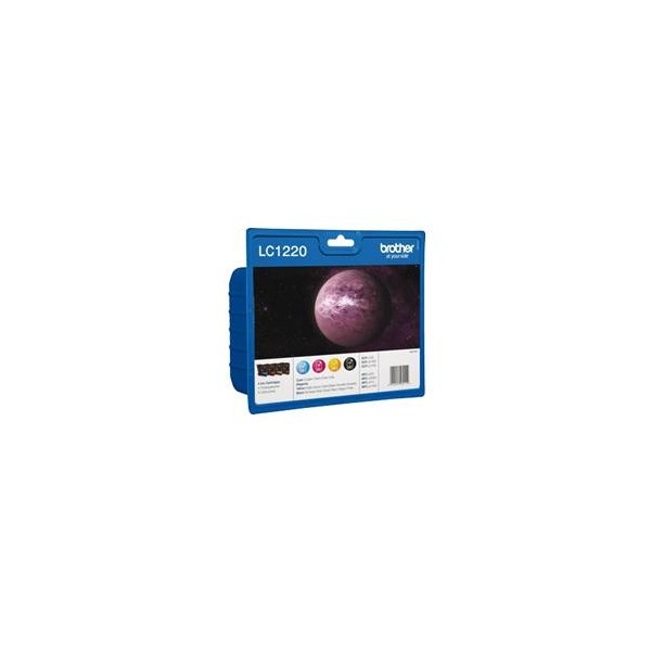 Cartucho tinta brother lc1220bkbp paquete de 4 300 paginas dcpj525w -  dcpj725dw -  dcpj925dw -  mfcj430w -  mfcj625dw -  mfcj82