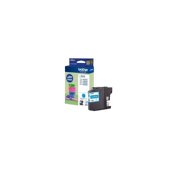 Cartucho tinta brother lc221c cian 260 paginas dcpj562dw -  mfcj480dw -  mfcj680dw