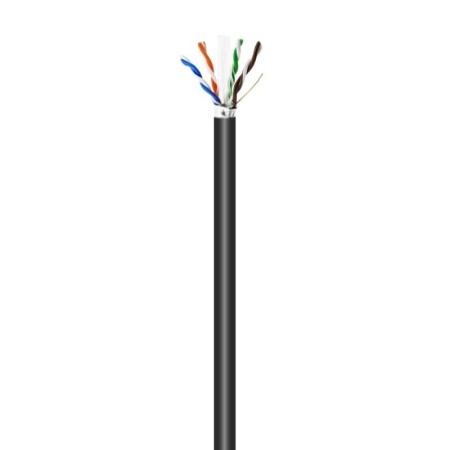 Bobina de Cable RJ45 para Exteriores FTP AWG24 Aisens A135-0673 Cat.6/ 100m/ Impermeable/ Negro