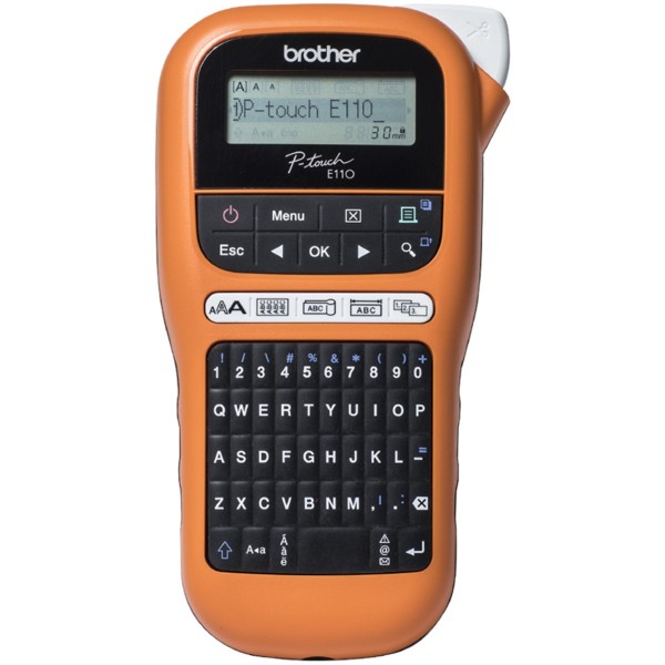 Rotuladora brother pte110vp lcd -  2 lineas -  teclado qwerty -  teclado numerico