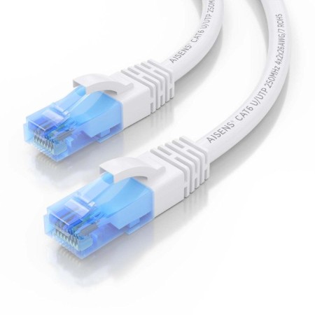 Cable de Red RJ45 AWG26 CCA UTP Aisens A135-0815 Cat.6/ 25cm/ Blanco