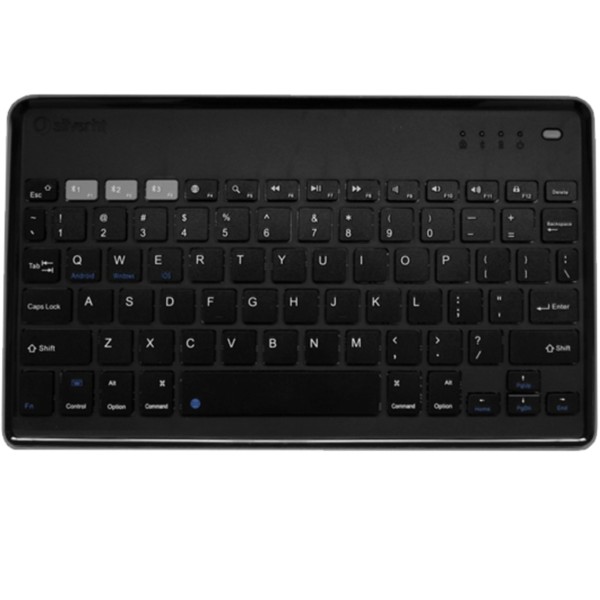 Teclado inalambrico universal silver ht bluetooth dark grey -  english layout