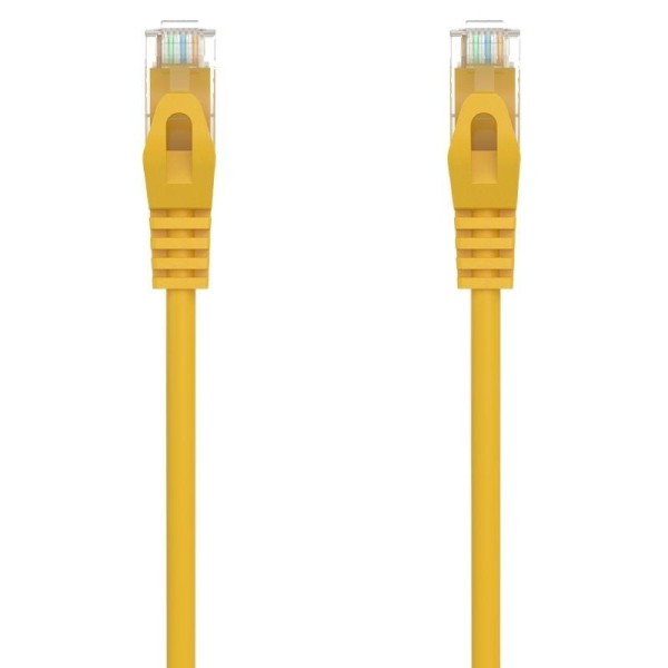 Cable de Red RJ45 AWG24 UTP Aisens A145-0563 Cat.6A/ LSZH/ 25cm/ Amarillo