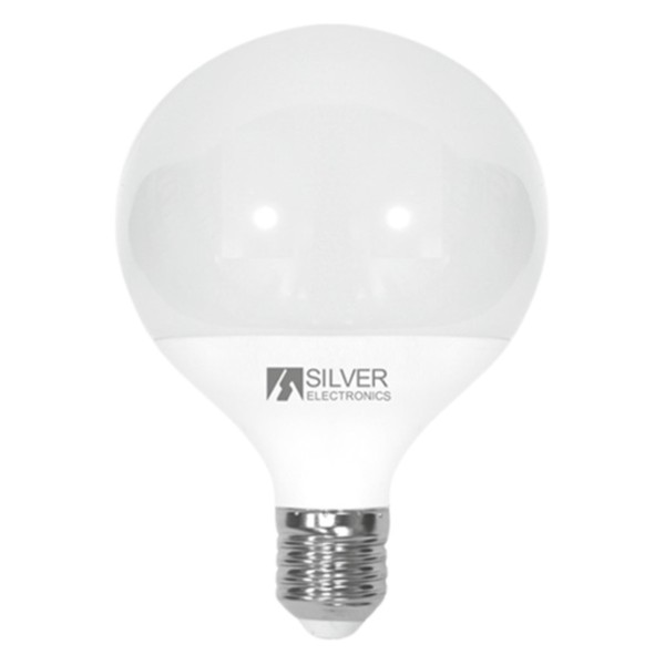 Bombilla led decorativa silver electronics globo 12w90w -  e27 -  3000k -  1155 lm -  luz calida -  a