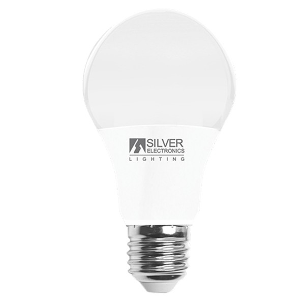 Bombilla led eco decorativa silver electronics estandar 10w85w -  e27 -  5000k -  860 lm -  180º -  luz blanca -  a