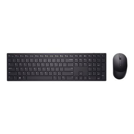 Kit teclado  mouse raton dell pro km5221w wireless inalambrico negro