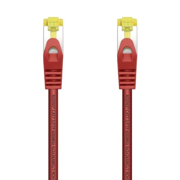 Cable de Red RJ45 SFTP Aisens A146-0469 Cat.7/ 50cm/ Rojo