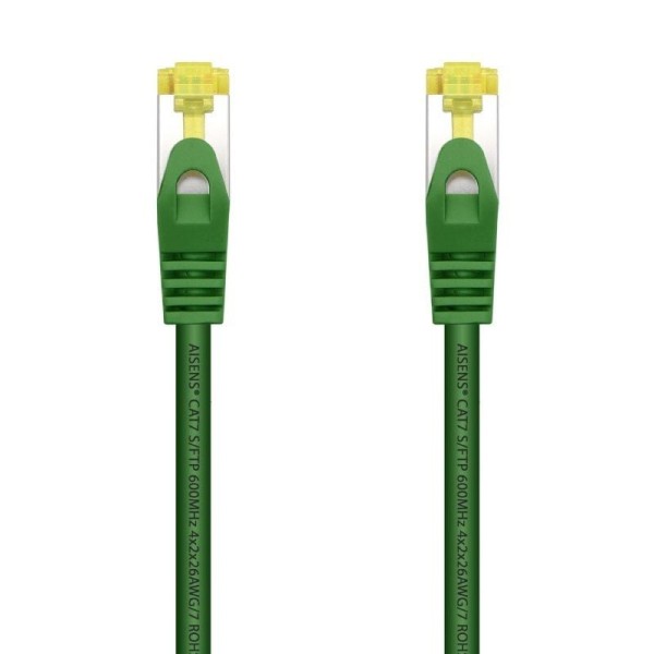 Cable de Red RJ45 SFTP Aisens A146-0480 Cat.7/ 25cm/ Verde