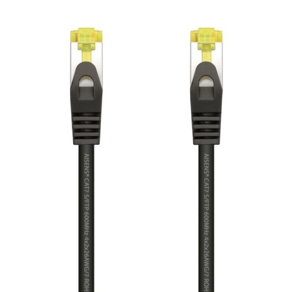 Cable de Red RJ45 SFTP Aisens A146-0484 Cat.7/ 25cm/ Negro