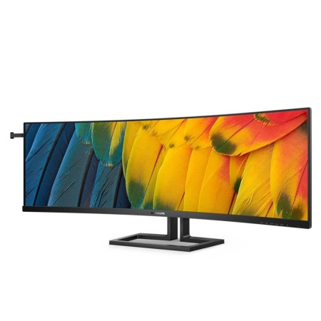 Monitor led 44.5 pulgadas philips 45b1u6900c - 00 curvo -  dqhd -  dp -  hdmi -  usb tipo c -  75hz -  4ms -  vesa 100x100