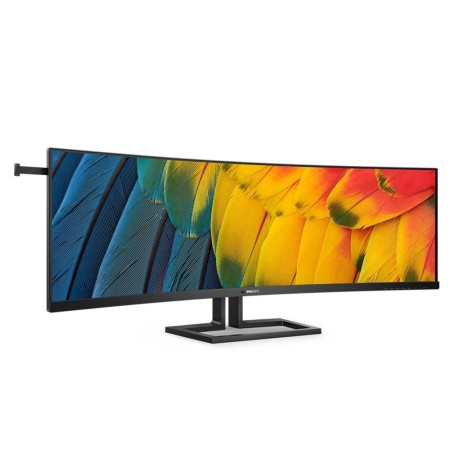 Monitor led 44.5 pulgadas philips 45b1u6900c - 00 curvo -  dqhd -  dp -  hdmi -  usb tipo c -  75hz -  4ms -  vesa 100x100