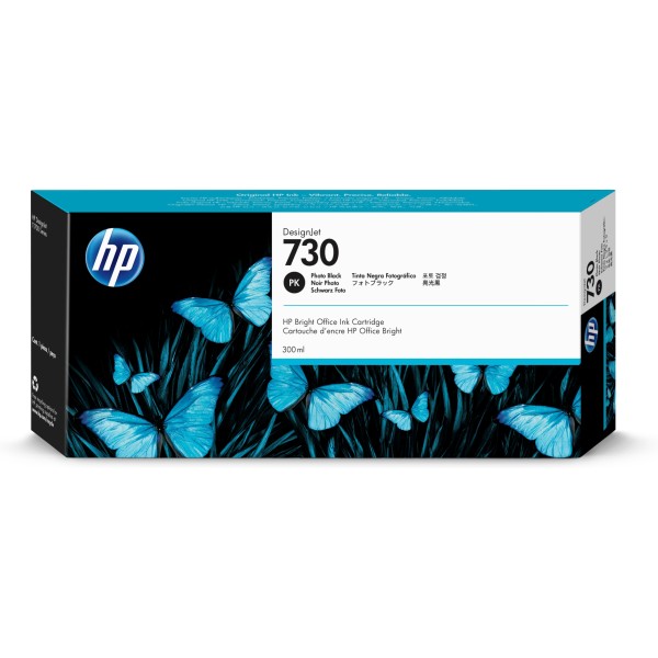 Cartucho tinta hp 730 negro fotografico 300ml