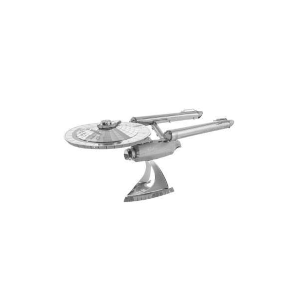 MAQUETA 3D METAL FASCINATIONS STAR TREK USS ENTERPRISE NCC-1701 MONTAJE SIN PEGAMENTO NI SOLDADURA