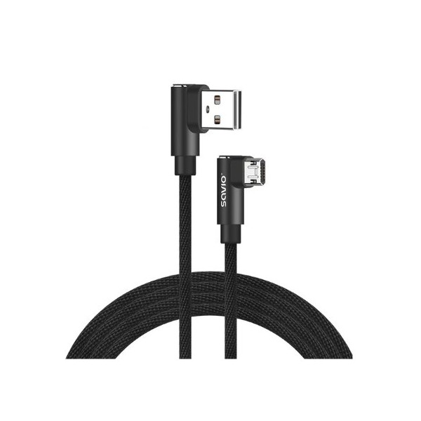 CABLE REVERSIBLE USB SAVIO MICRO A USB-A 2M CL-162