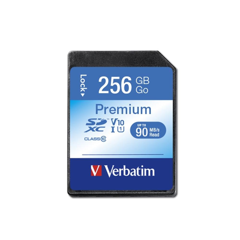Tarjeta memorio sdxc verbatim premium 256gb c10
