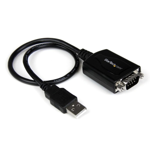 Cable usb tipo a a rs232 db9 startech 0.3m - macho - macho - negro