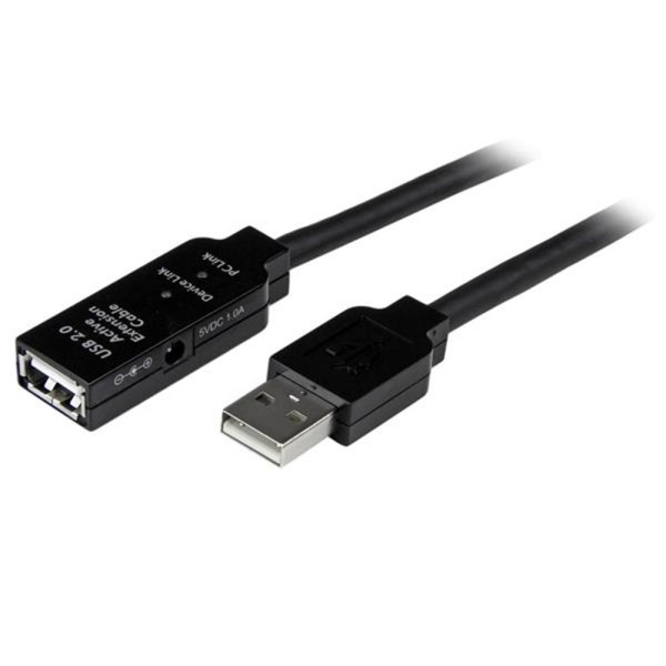 Cable usb tipo a startech 20m - macho - hembra - negro