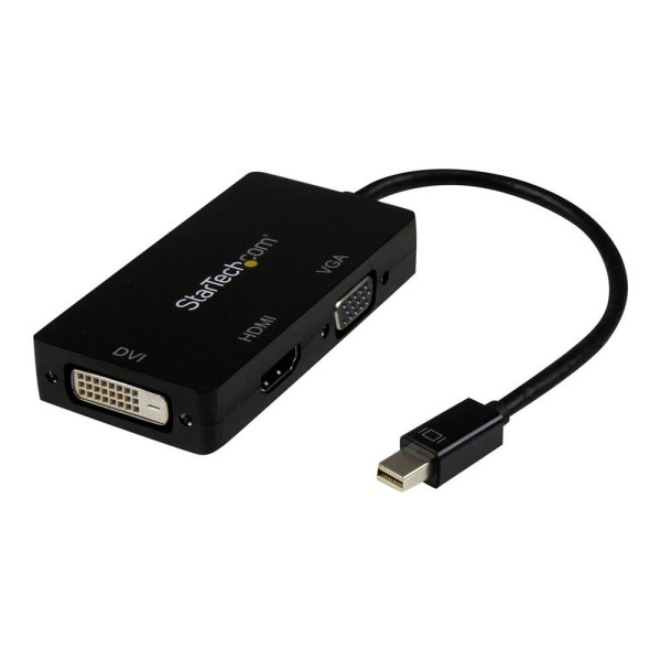 Adaptador mini dp a vga - dvi - d - hdmi startech 0.27m - macho - hembra - negro