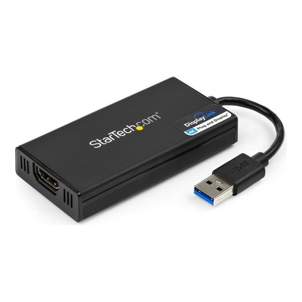 Adaptador usb 3.0 a hdmi 4k startech 0.2m - macho - hembra - negro