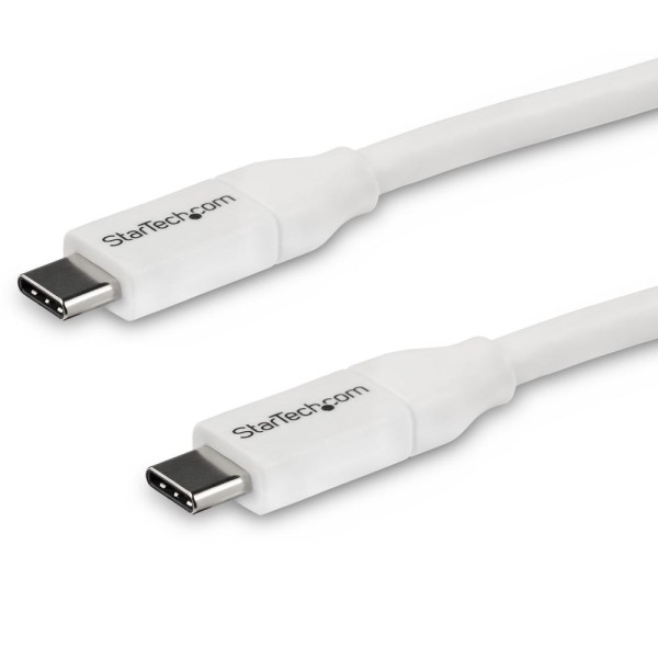 Cable usb tipo c startech 2m - macho - macho - blanco