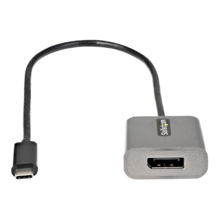 Adaptador usb tipo c a displayport startech 0.3m - macho - hembra - gris