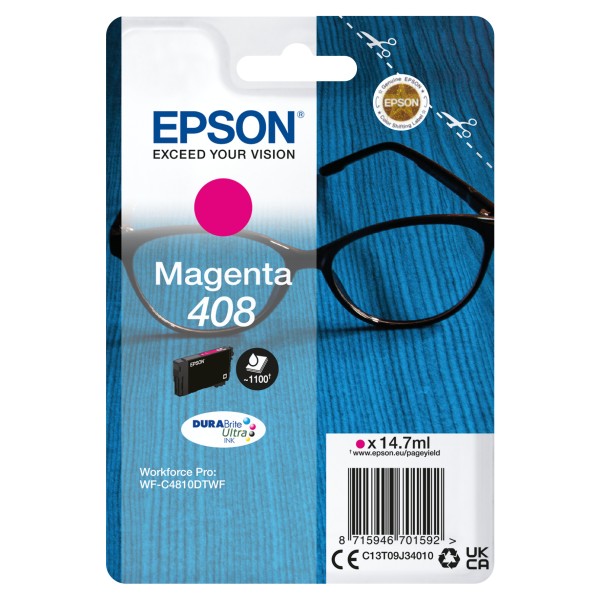 Cartucho tinta epson 408 magenta durabrite ultra ink