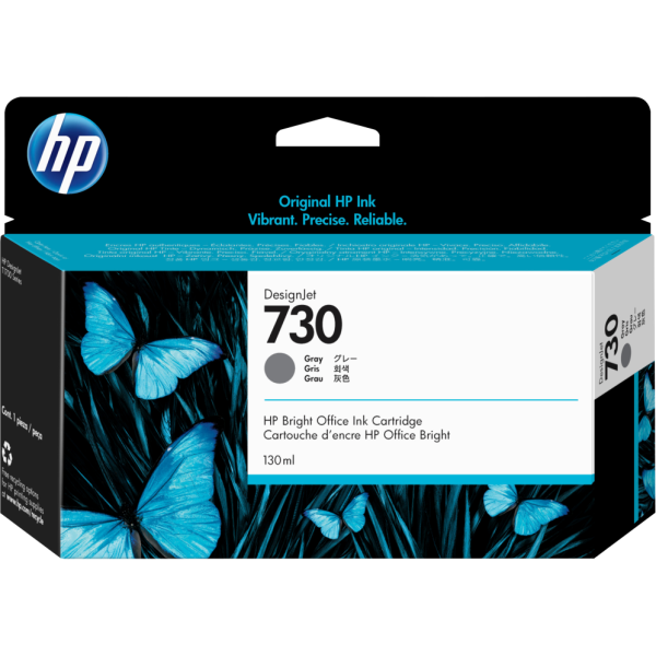 Cartucho tinta hp 730 gris