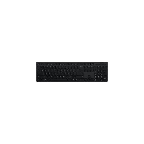 TECLADO LENOVO WIRELESS + BLUETOOTH RECARGABLE (Cambie sin problemas hasta 3 dispositivos a través d