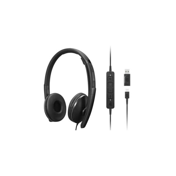 HEADSET USB-C LENOVO ANC MICROFONO CANCELACION DE RUIDO ACTIVA, CON ADAPTADOR USB-A