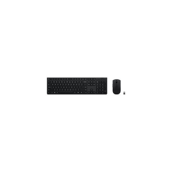 TECLADO Y MOUSE LENOVO WIRELESS PROFESIONAL 2,4Ghz BLUETOOTH 3dispositivos Tecla Copilot RECARGABLE